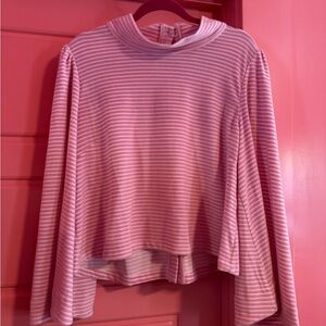 Striped Pink Women's Top and Skirt set from Buru XL